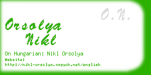 orsolya nikl business card